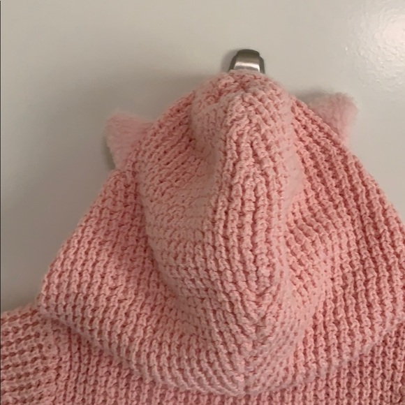 Knit Button Up Sweater with Ears - Picture 4 of 4
